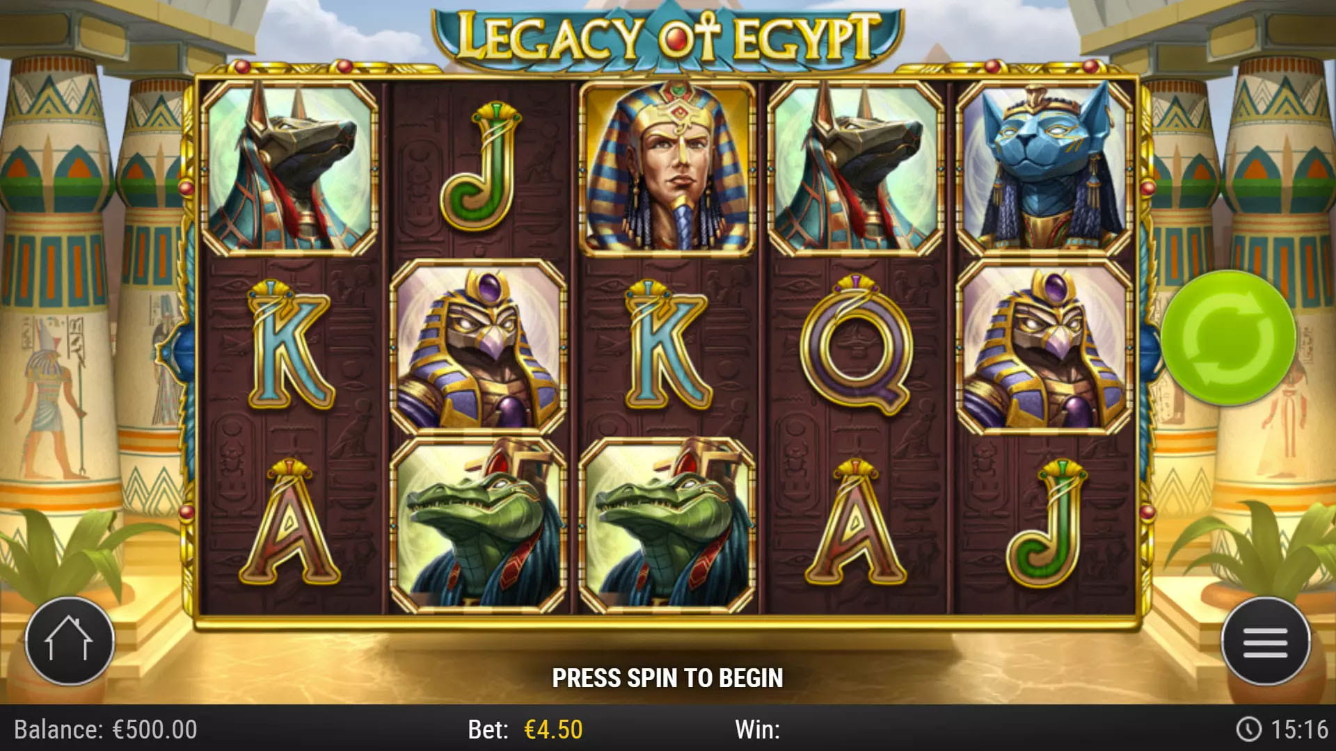 Legacy of Egypt Play'n GO Pin Up Chile