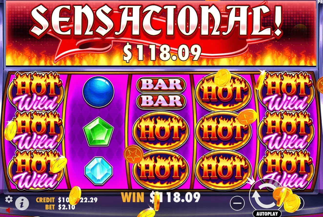 Joker's Jewels Hot gameplay &mdash; jokers rodeados de llamas pegados en la parrilla activando respins Pin Up Chile